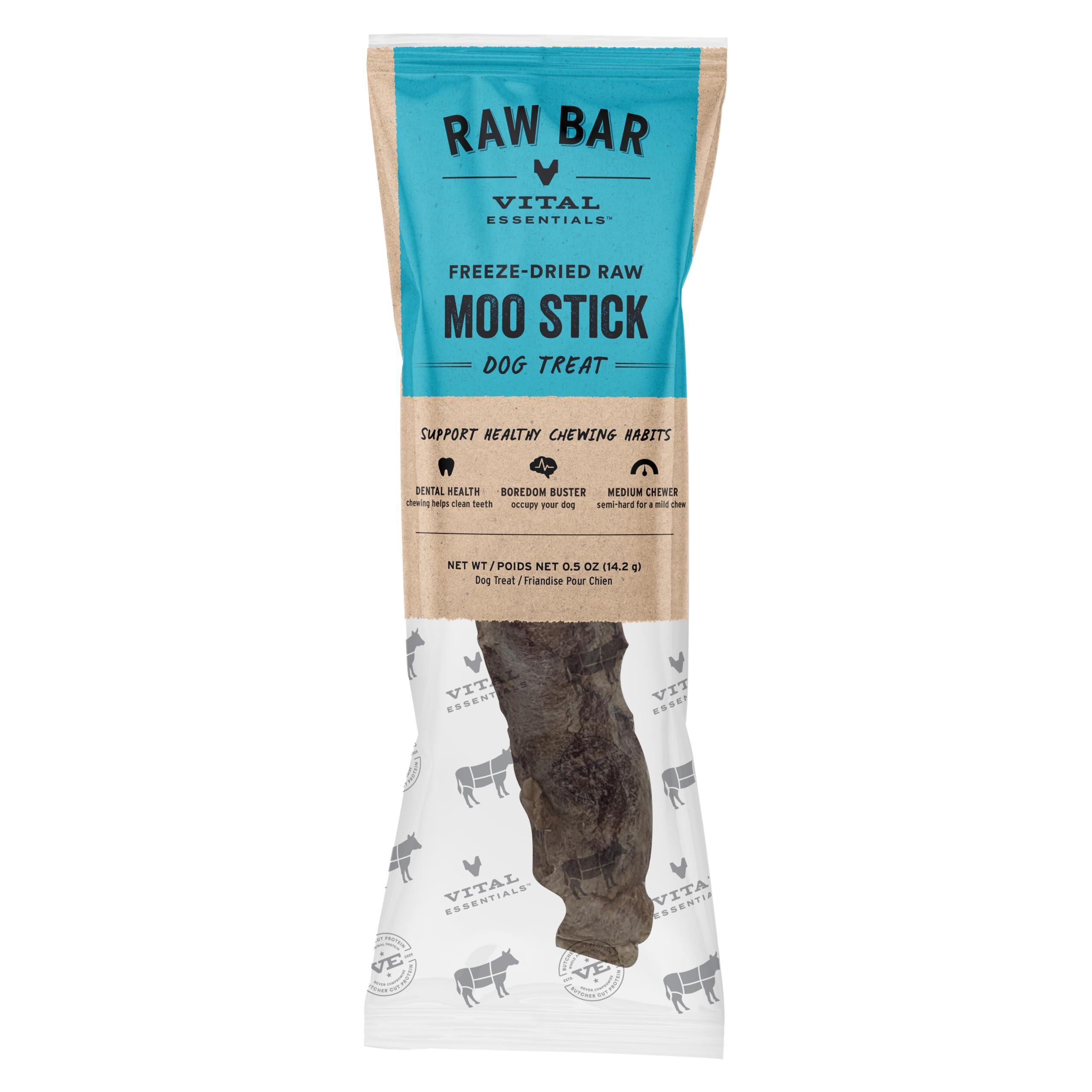 Vital Essentials Raw Bar Moo Stick Freeze-Dried Raw Dog Treats, 1-pk