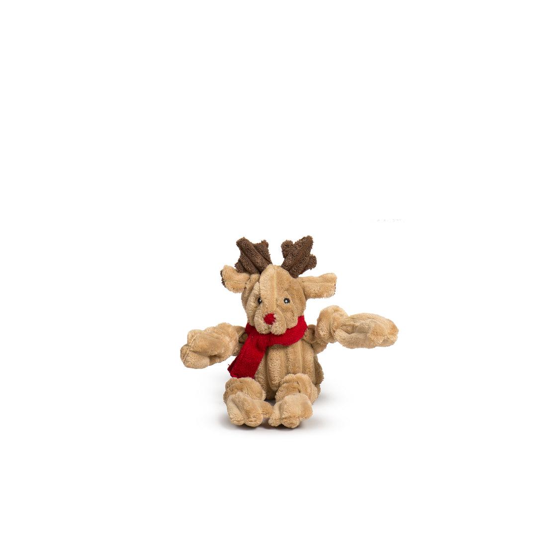 Hugglehounds Holiday Knottie Rudy Reindeer Plush Dog Toy