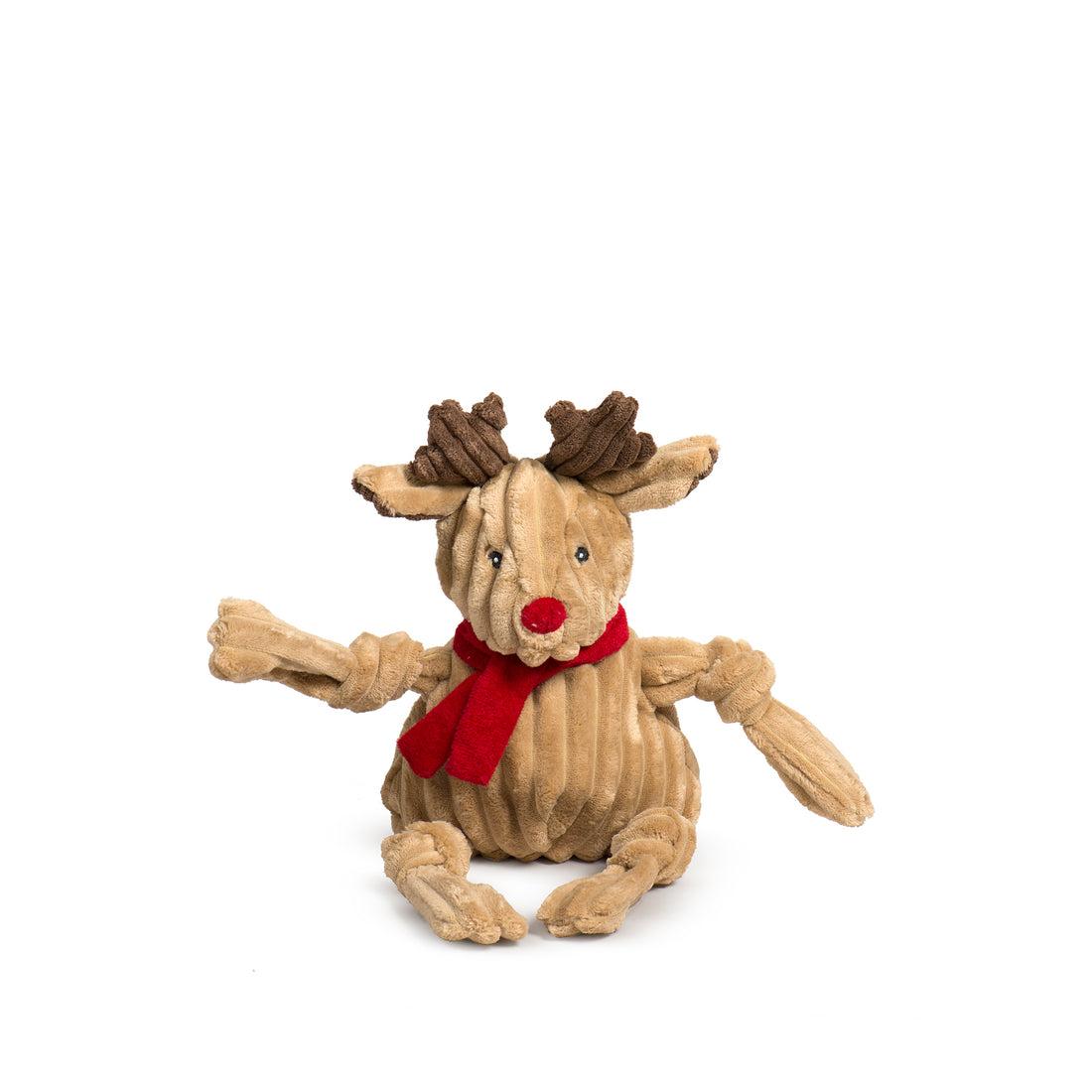 Hugglehounds Holiday Knottie Rudy Reindeer Plush Dog Toy, Large