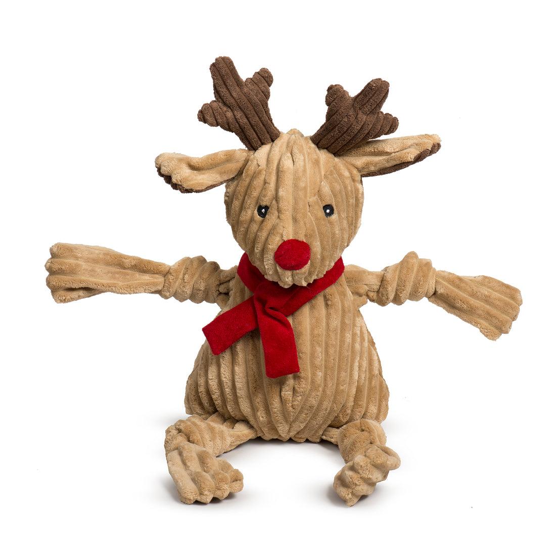 Hugglehounds Holiday Knottie Rudy Reindeer Plush Dog Toy, Super-size