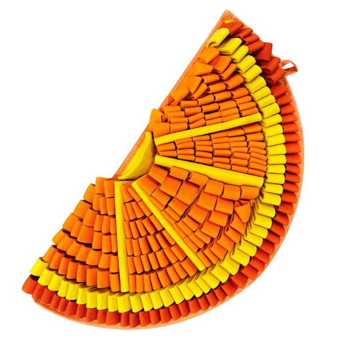 PawzNDogz Tangy Orange Snuffle Mat Dog Toy, 22 x 11 x 1.5-in