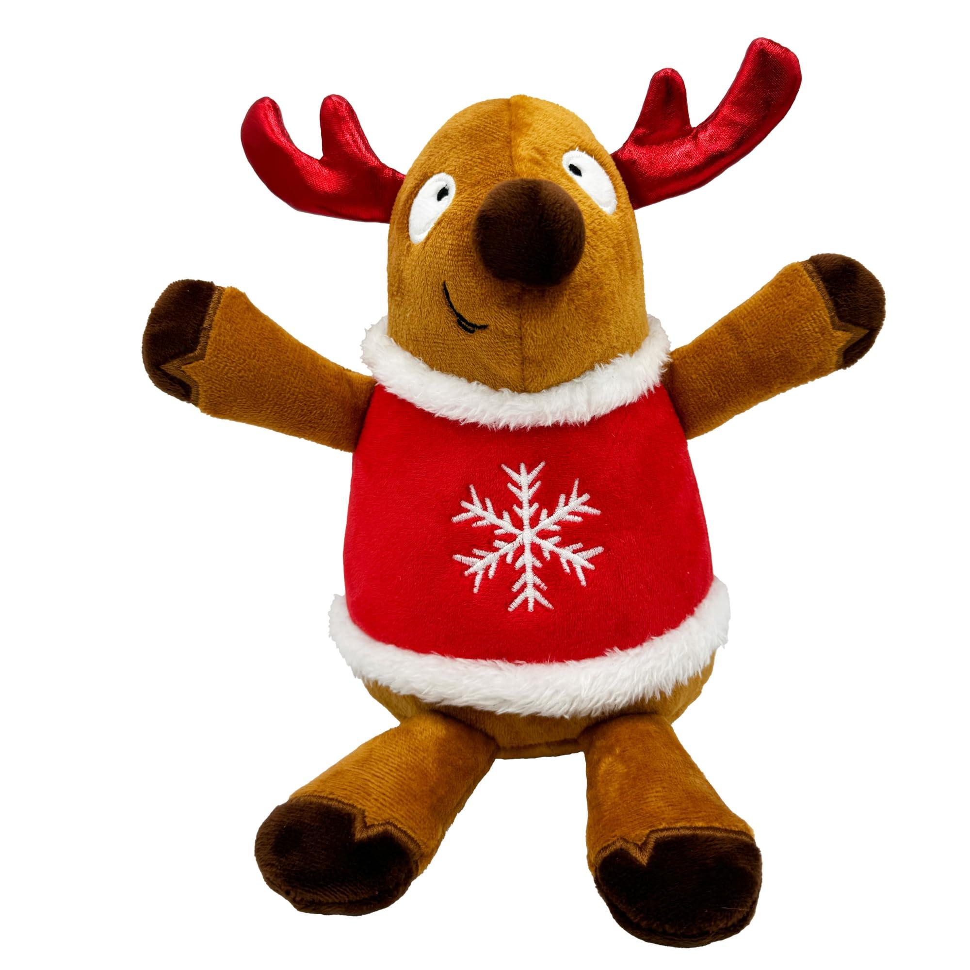 Huxley & Kent Power Plush Rocky Reindeer Dog Toy, Small
