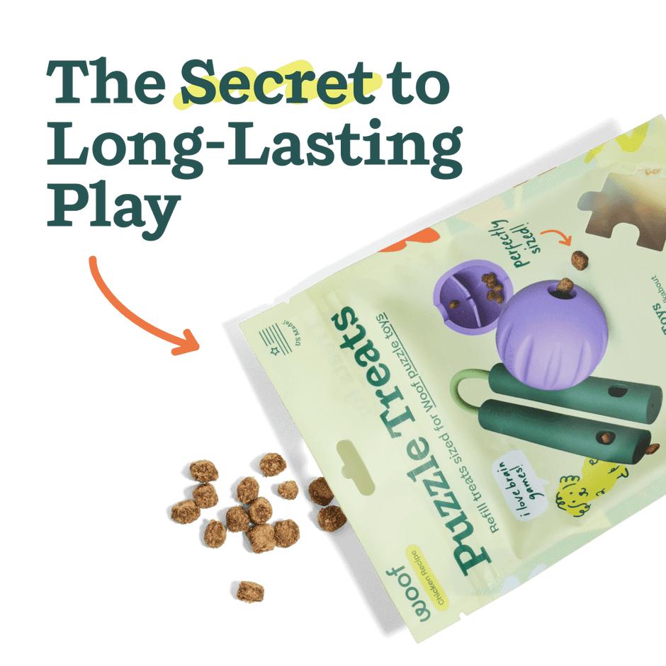 Woof Pet Puzzle Chicken Recipe Dog Treats, 5-oz