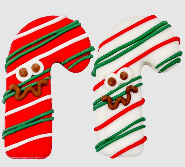 Bosco & Roxy's Christmas Striped & Confused Canes Dog Treats