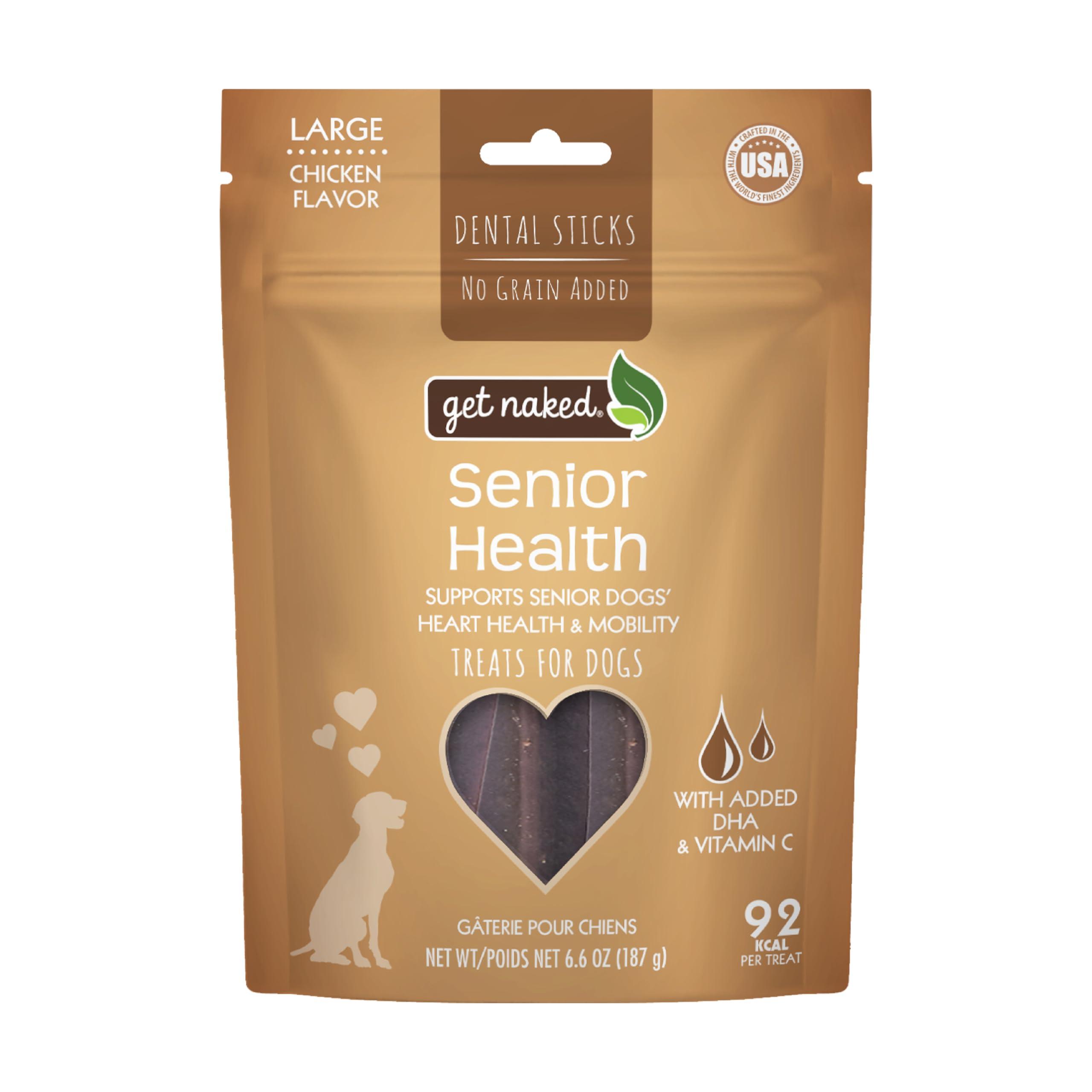 Get Naked Senior Health Chicken Dental Sticks Grain-Free Dog Treats
