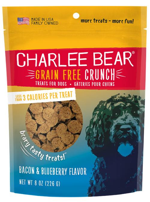 Charlee Bear Crunch Bacon & Blueberry Grain-Free Dog Treats (CA)