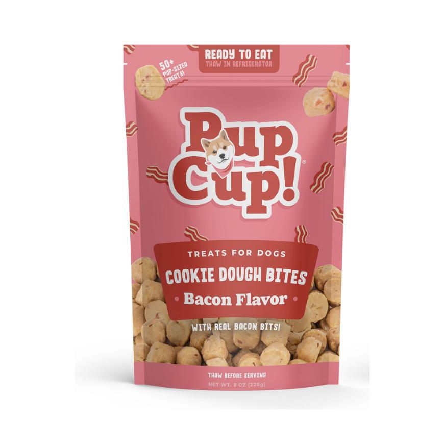 Pup Cup Cookie Dough Bites Bacon Frozen Dog Treats, 8-oz