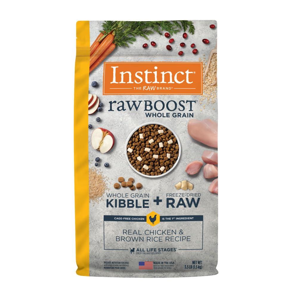 Instinct Raw Boost Whole Grain Real Chicken & Brown Rice Dry Dog Food, 3.5-lb