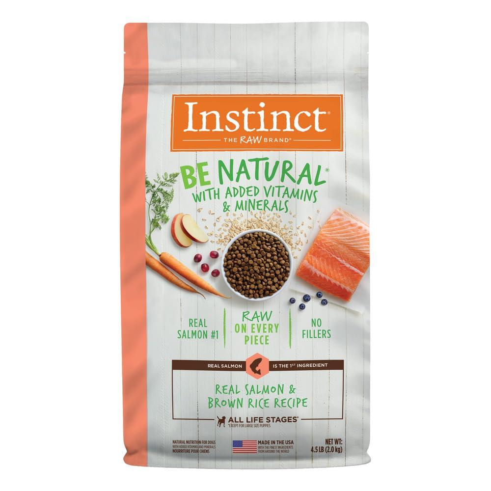 Instinct Be Natural Real Salmon & Brown Rice Dry Dog Food, 4.5-lb