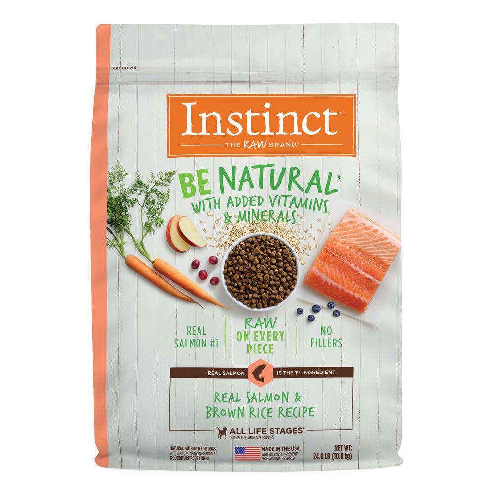 Instinct Be Natural Real Salmon & Brown Rice Dry Dog Food, 24-lb