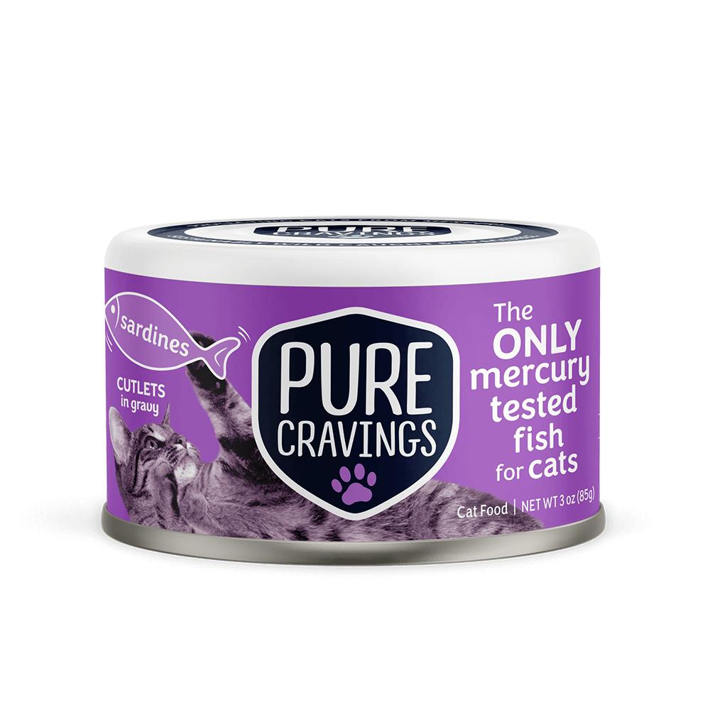 Pure Cravings Sardines Cutlets in Gravy Wet Cat Food Can