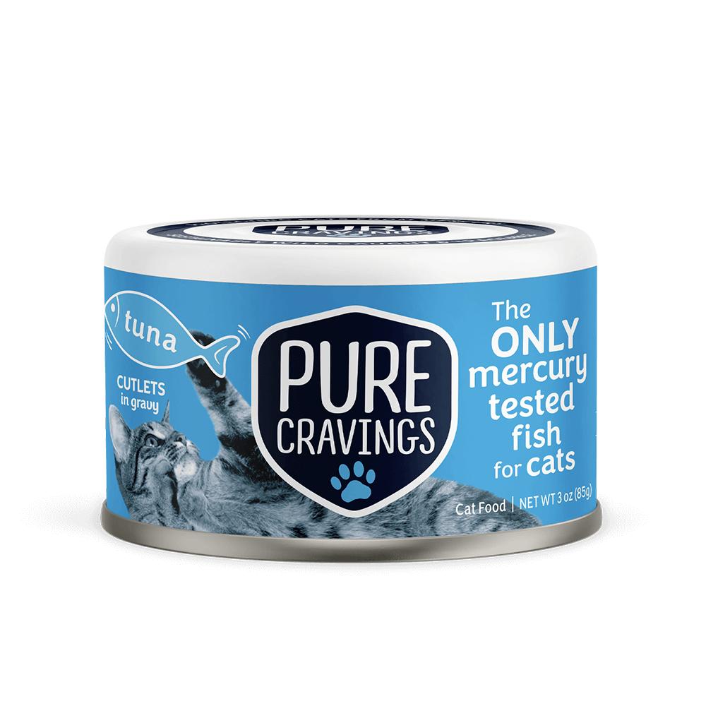Pure Cravings Tuna Cutlets in Gravy Wet Cat Food Can, 3-oz