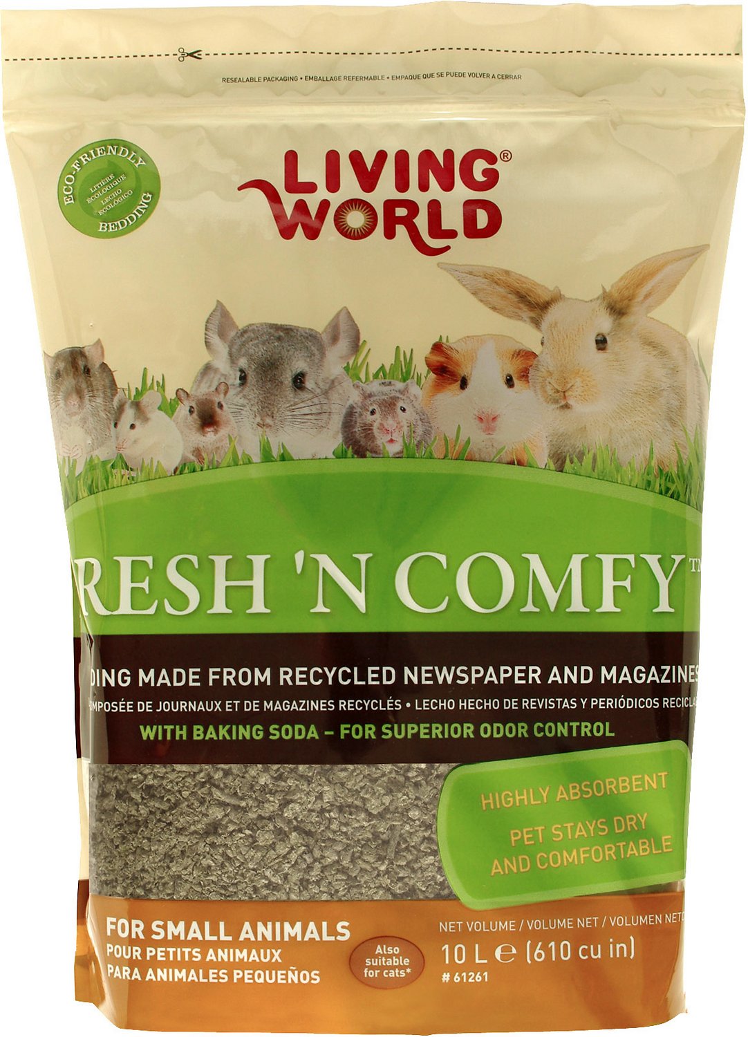 Living World Fresh 'N Comfy Small Animal Bedding, Tan
