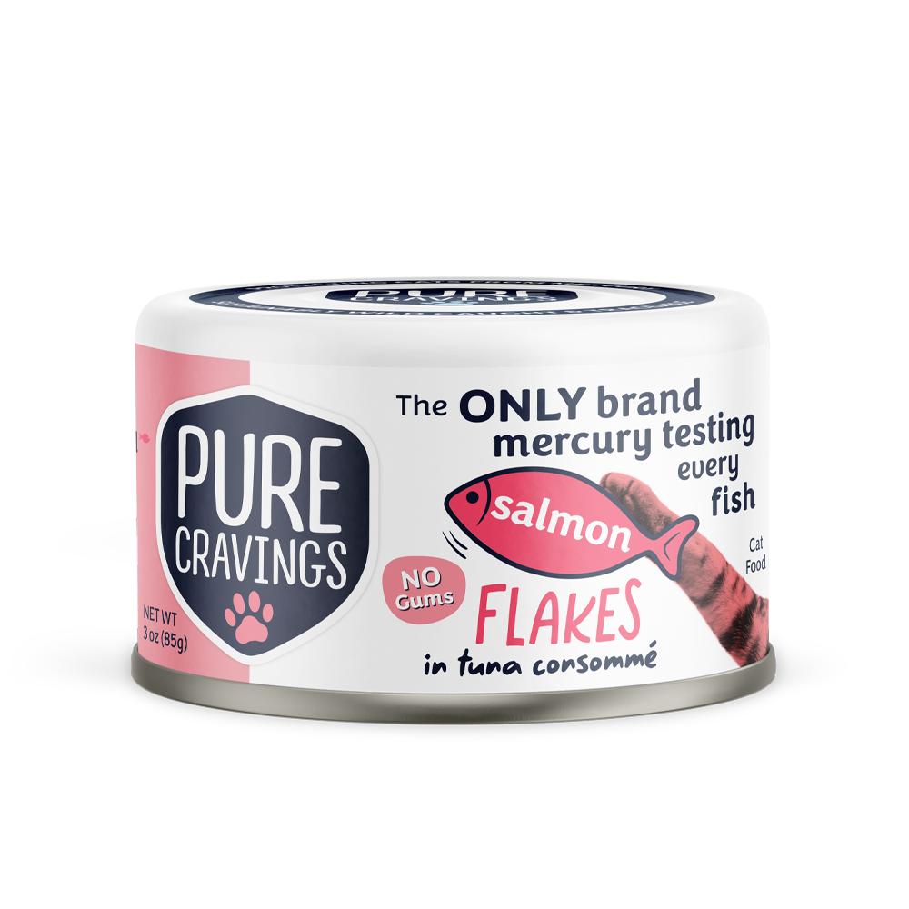 Pure Cravings Salmon in Tuna Consomme Flakes Wet Cat Food Can