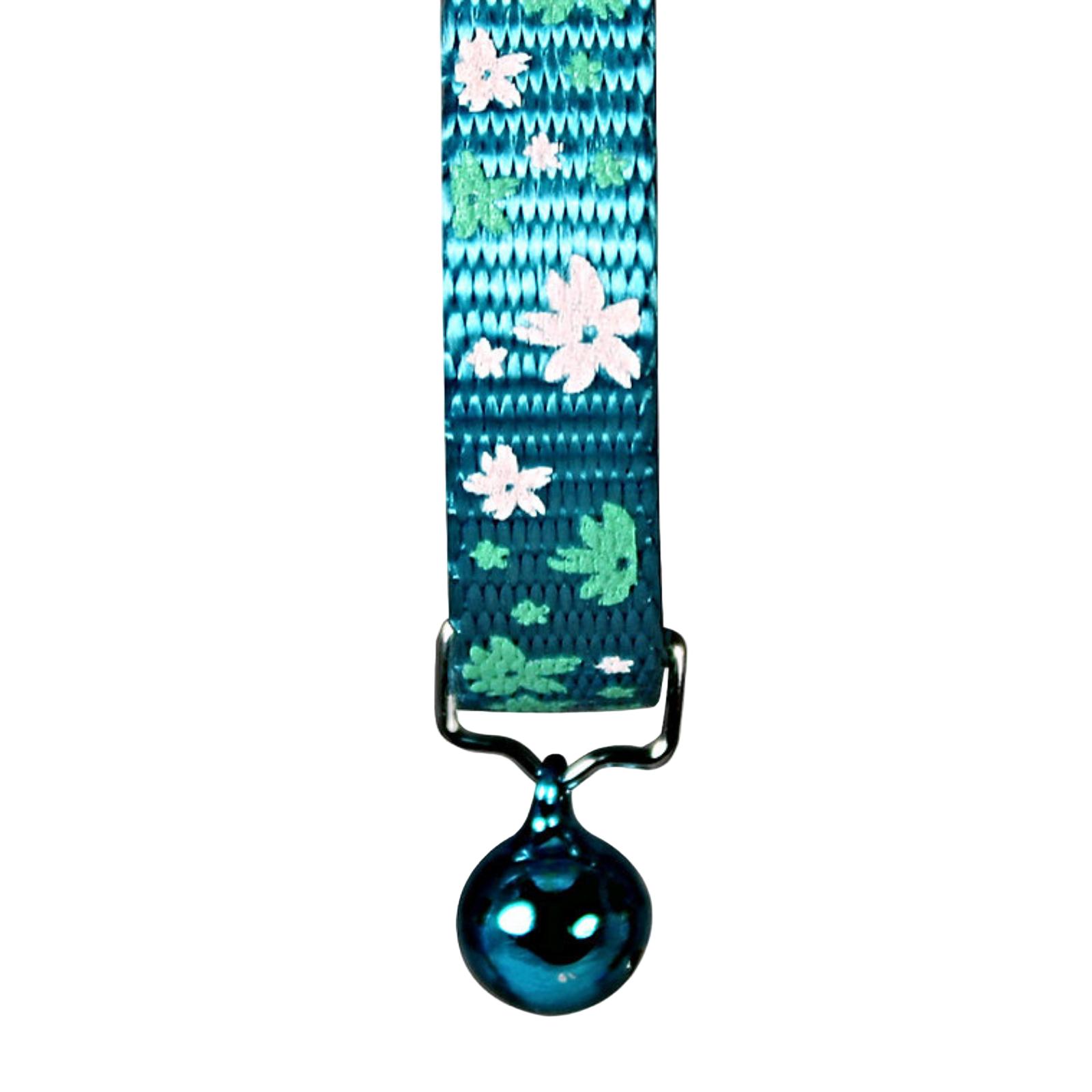 Goli Design Sakura Reflective Cat Collar, Blue
