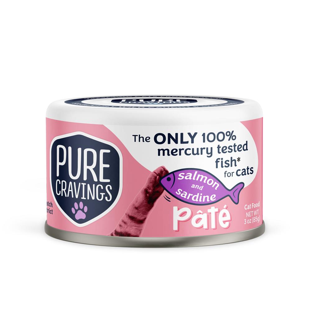 Pure Cravings Salmon & Sardine Pate Wet Cat Food Can
