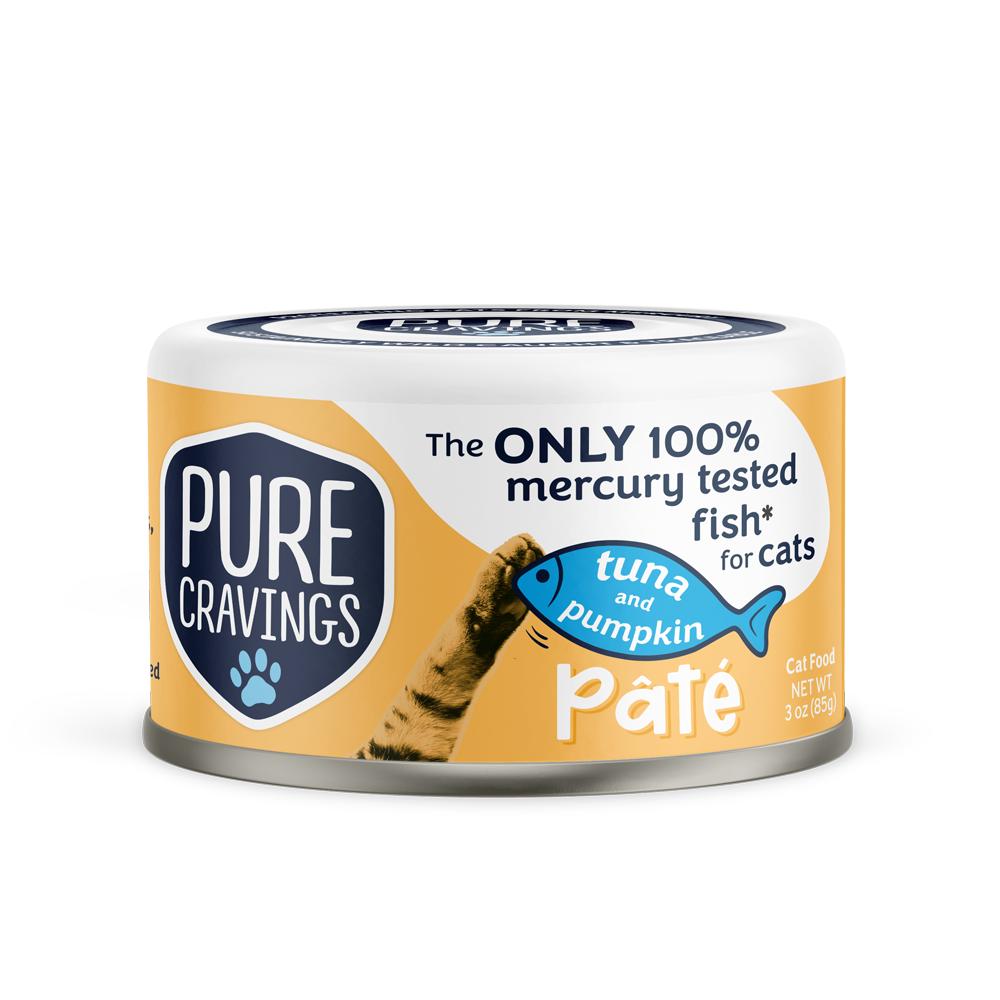 Pure Cravings Tuna & Pumpkin Pate Wet Cat Food Can, 3-oz