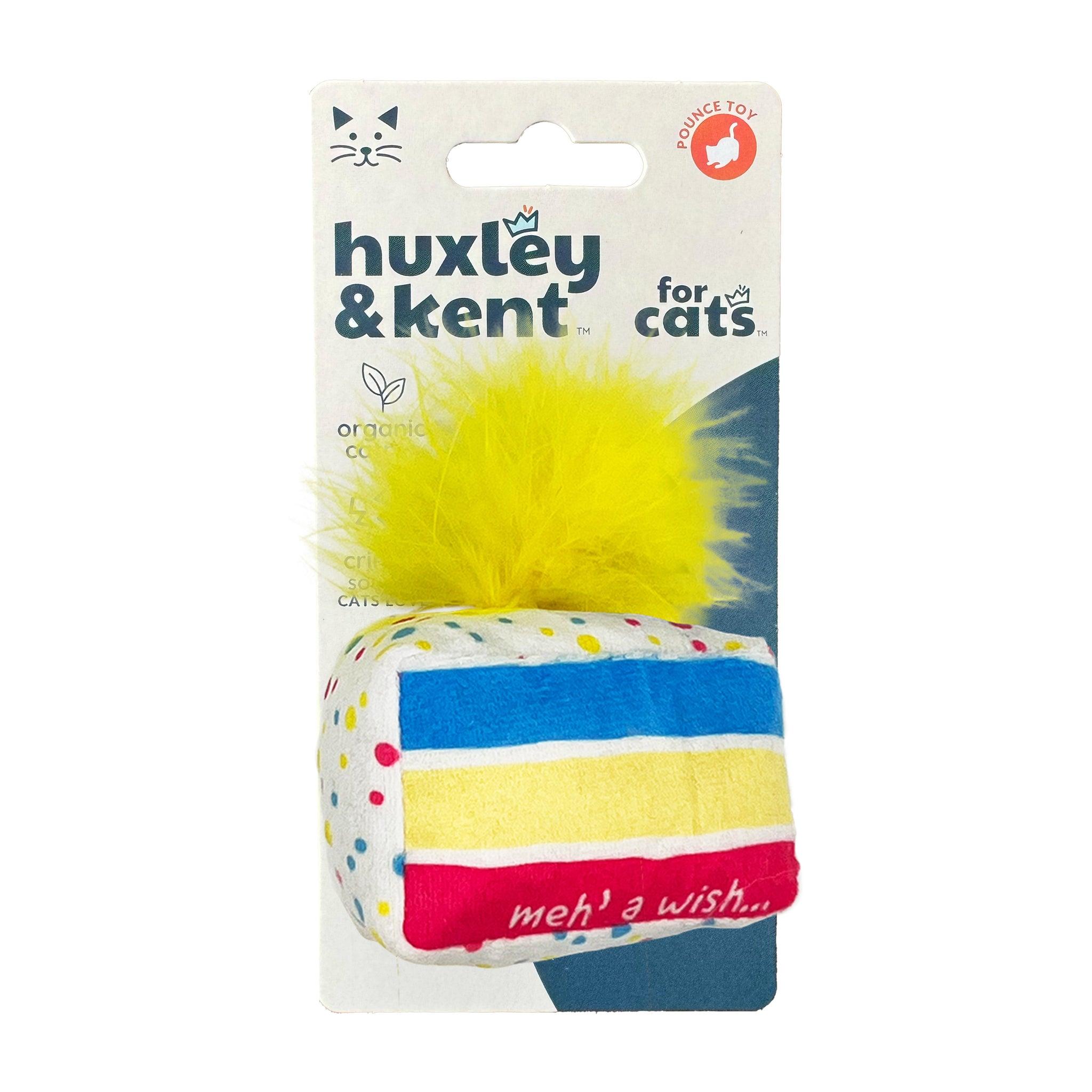 Huxley & Kent Meh' a Wish Birthday Cake Cat Toy