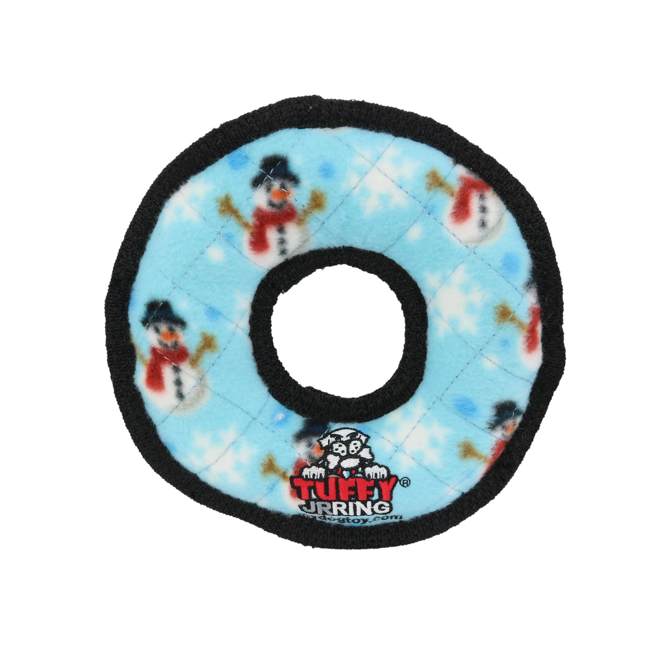 Tuffy Snowmen Ring Dog Toy, Medium