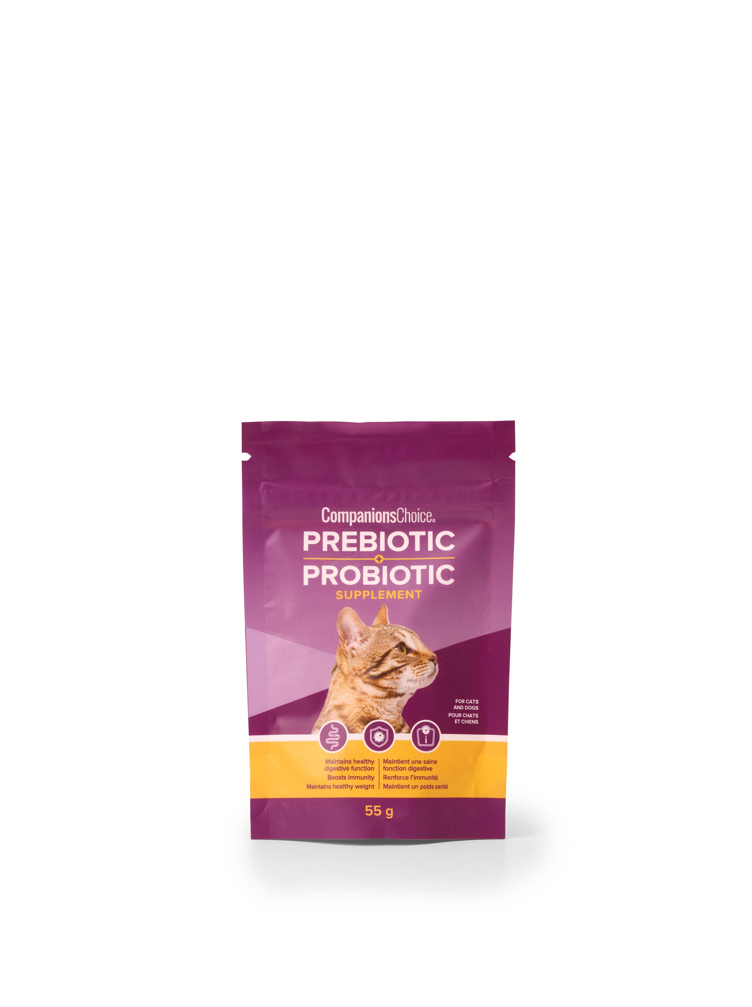 Companions Choice Prebiotic + Probiotic Powder Dog & Cat Supplement, 55-gram