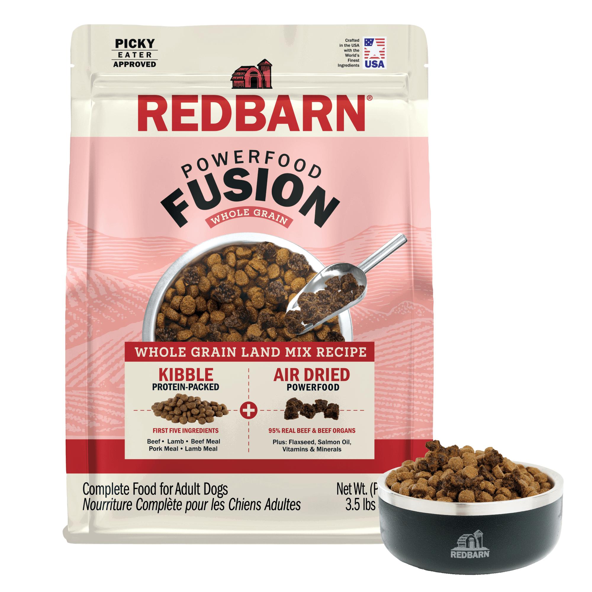 Redbarn Powerfood Fusion Land Mix Recipe Whole Grain Dry Dog Food