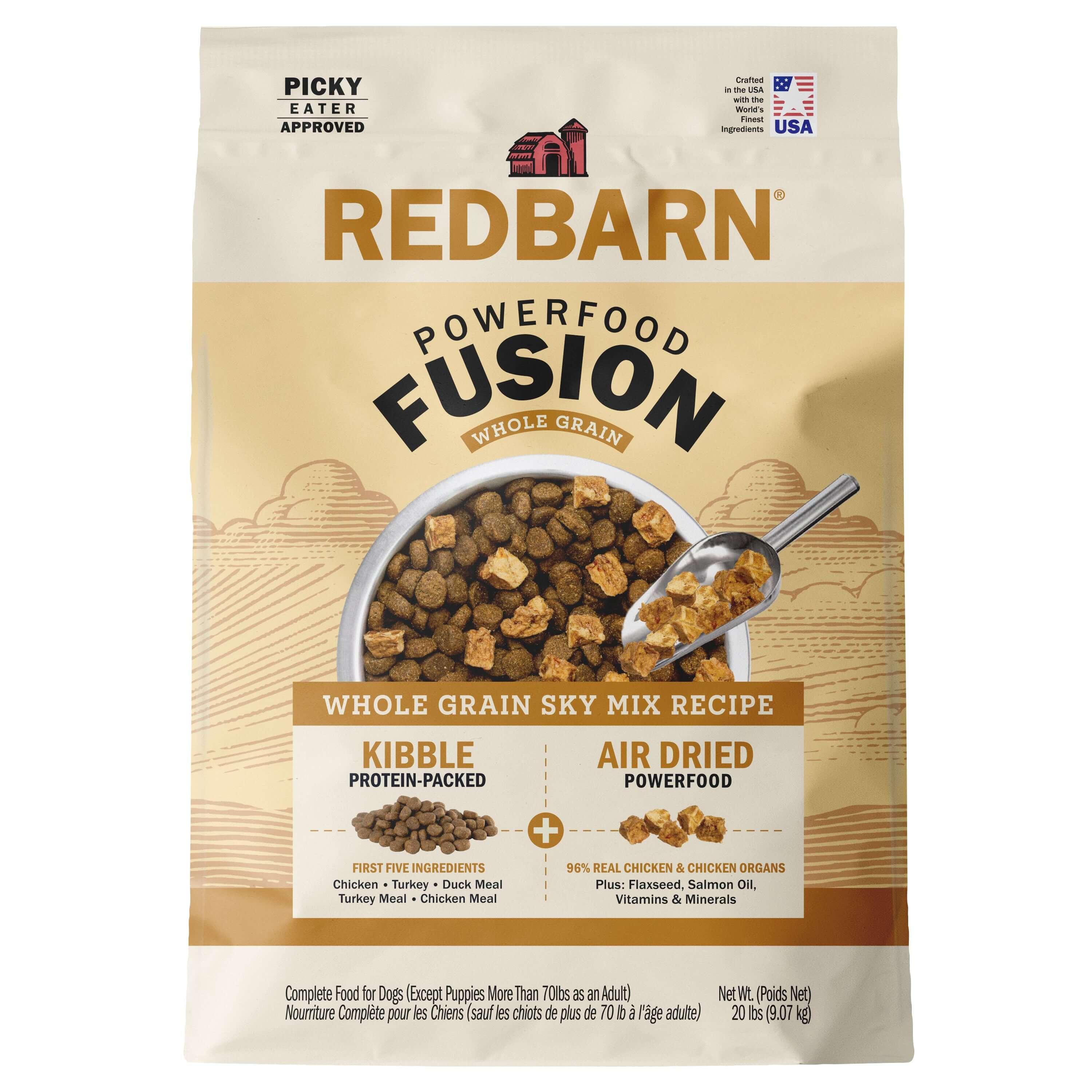 Redbarn Powerfood Fusion Sky Mix Recipe Whole Grain Dry Dog Food, 20-lb