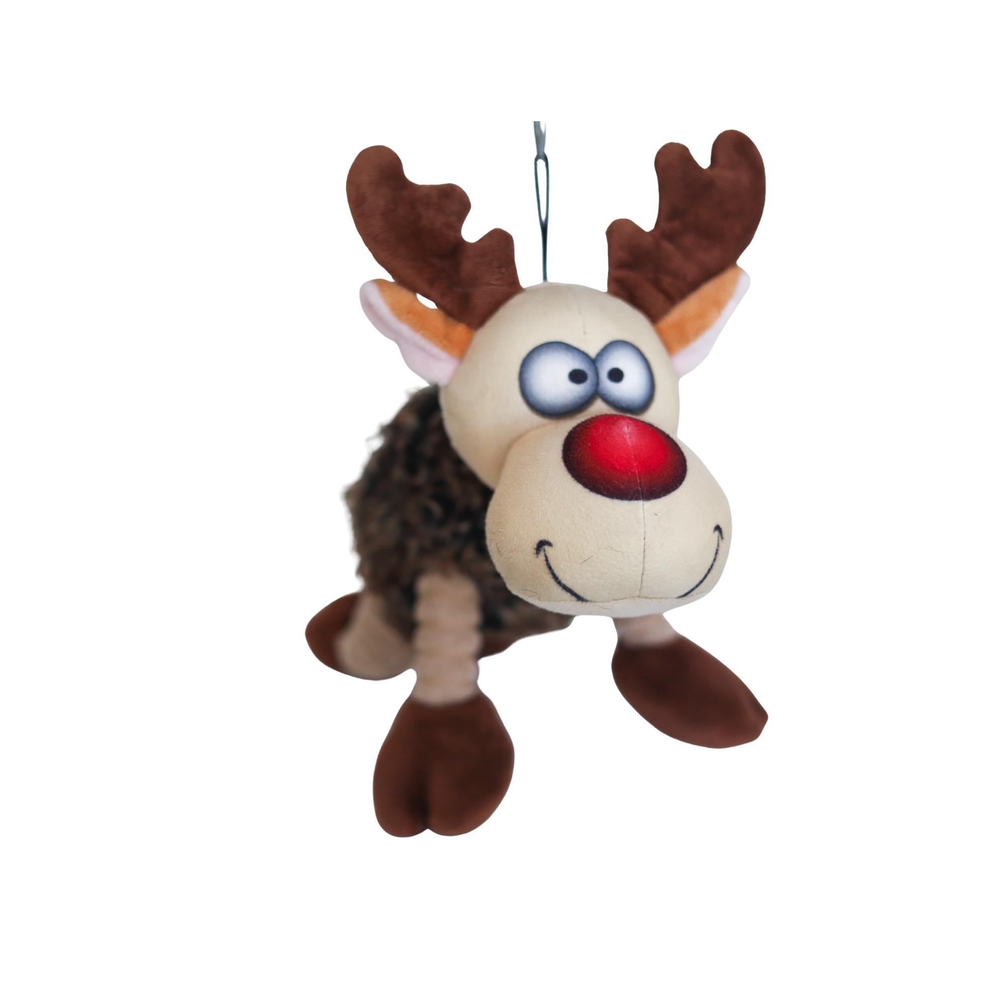 Steel Dog Holiday Ruffian Reindeer Dog Toy