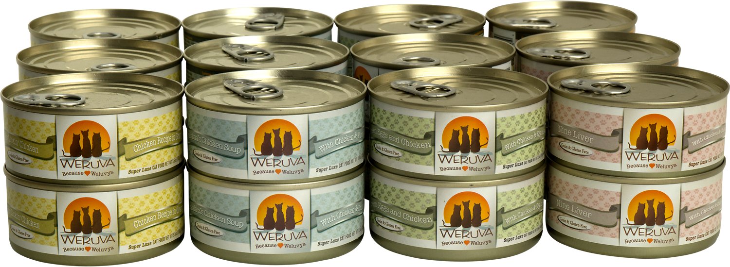 Weruva Dog Classic Paw Lickin' Pals Variety Pack Grain-Free Canned Cat Food, 3-oz, 24-pack (**)