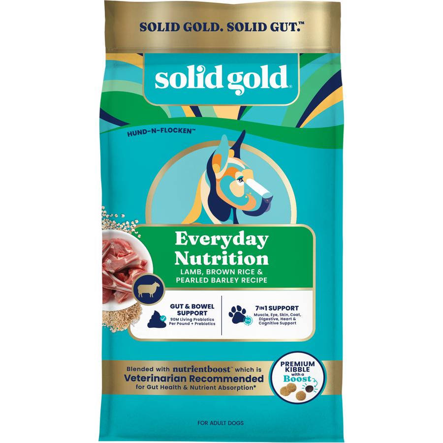 Solid Gold NutrientBoost Hund-N-Flocken Lamb, Brown Rice & Pearled Barley Dry Dog Food