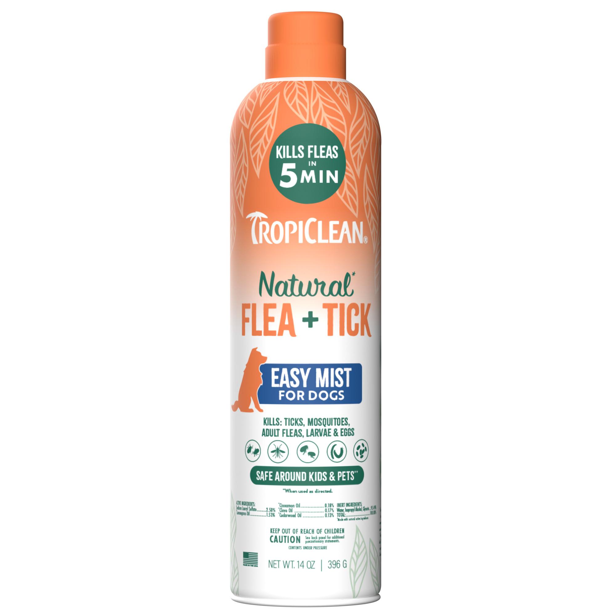 TropiClean Natural Flea + Tick Dog + Home Easy Mist Spray