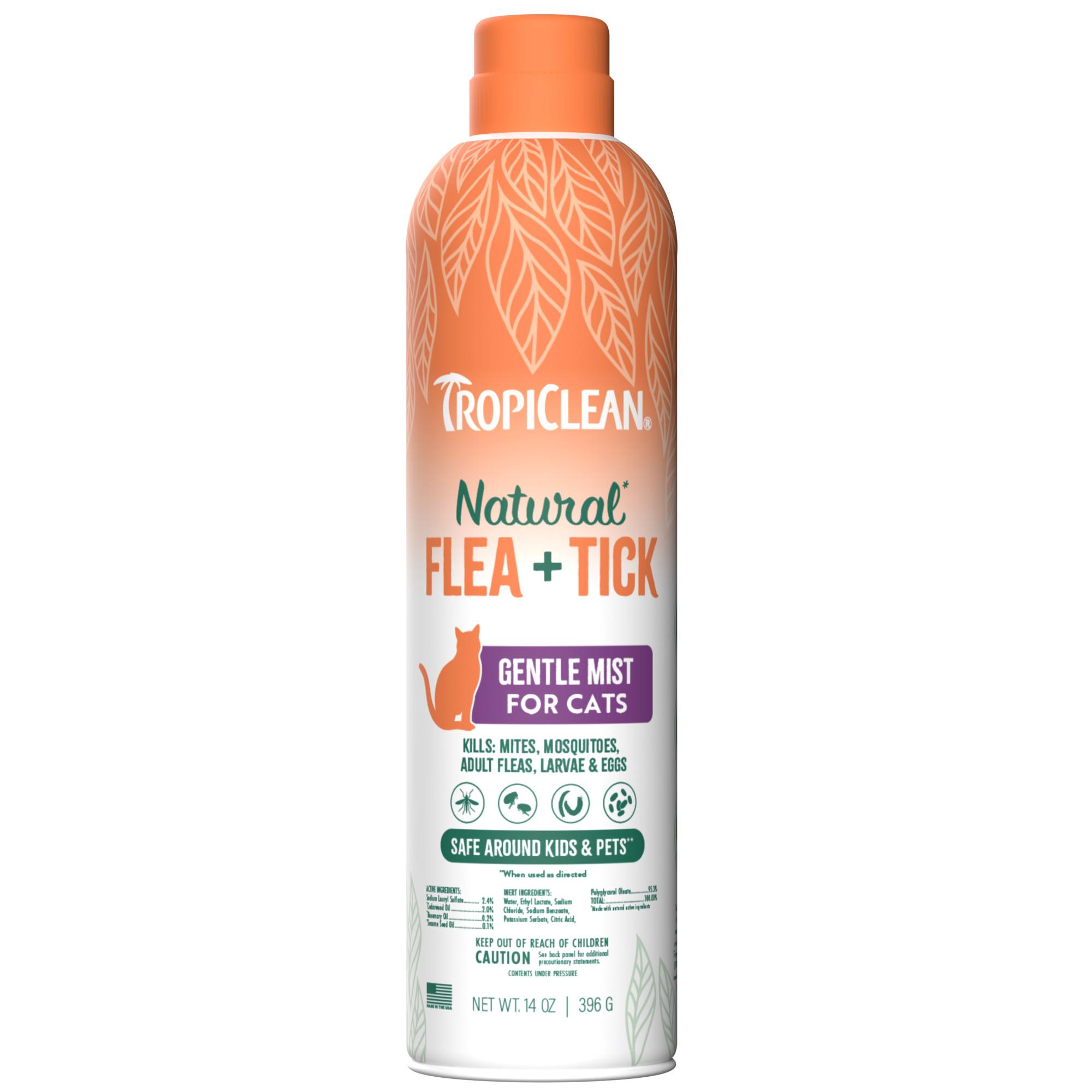 TropiClean Natural Flea + Tick Cat + Home Gentle Mist Spray