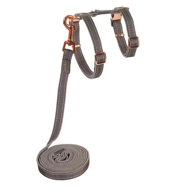 Rogz UrbanCat Cat Harness & Leash, Dove Grey