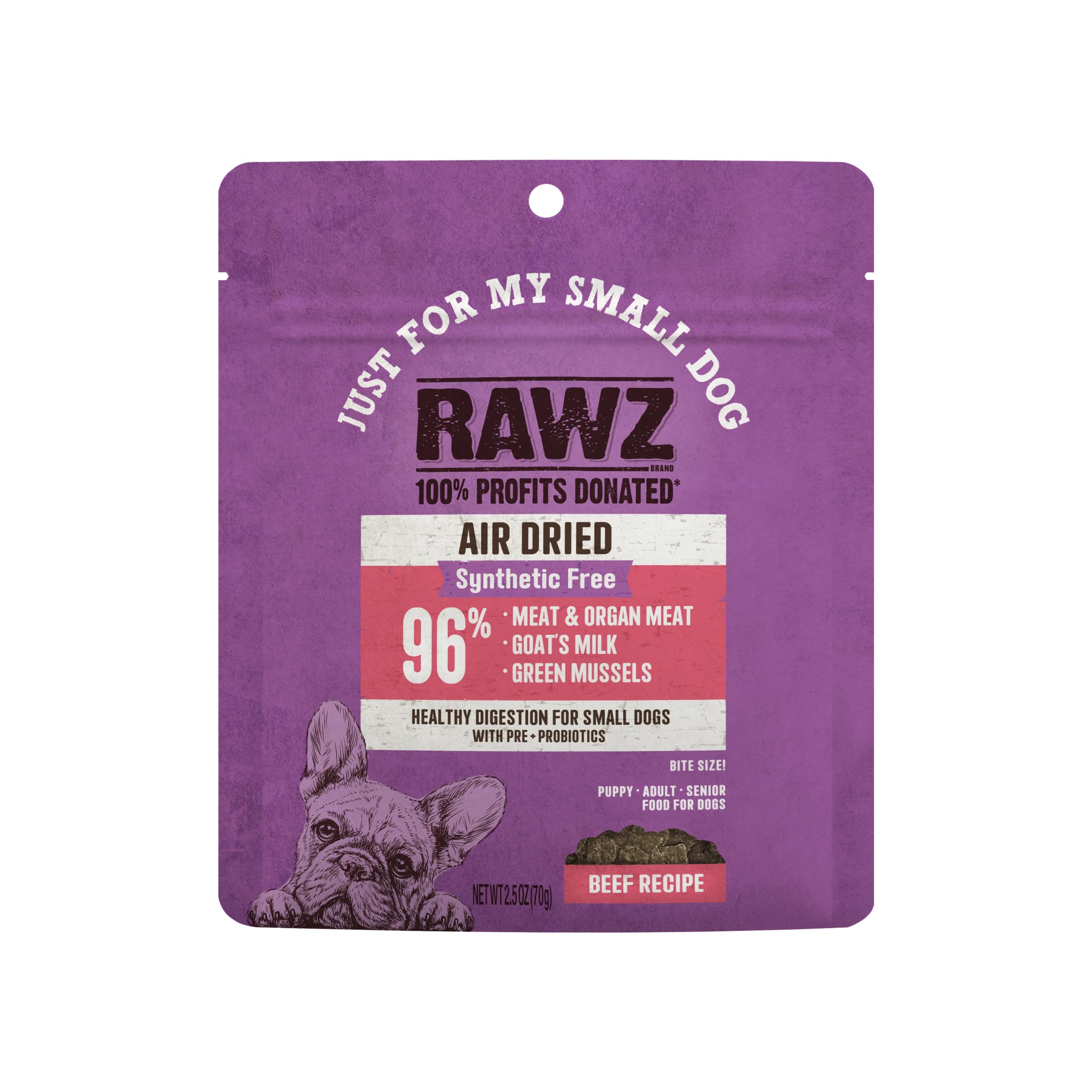 RAWZ Just for My Small Dog Beef Air-Dried Dog Food, 2.5-oz