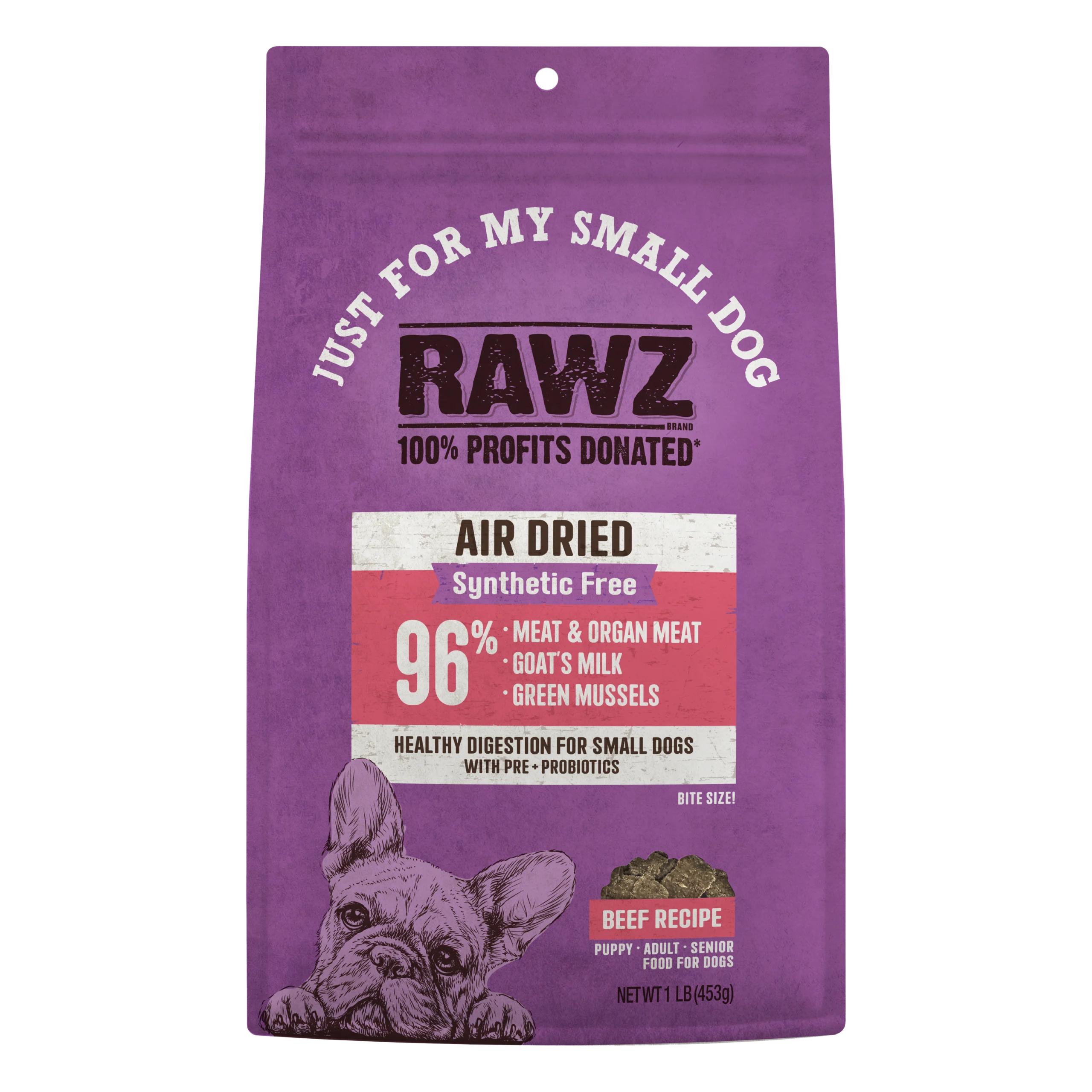 RAWZ Just for My Small Dog Beef Air-Dried Dog Food, 1-lb