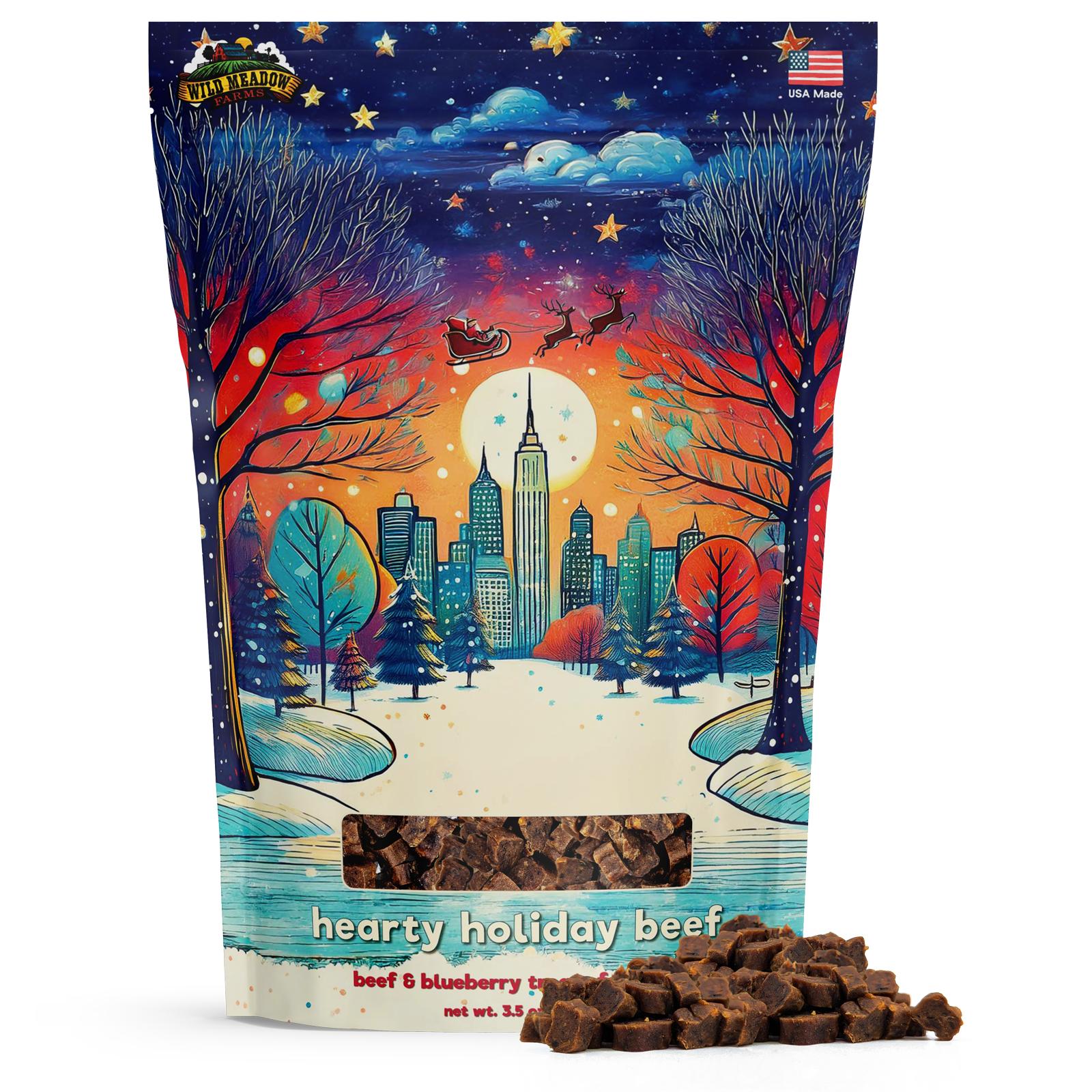 Wild Meadow Farms Hearty Holiday Beef Meat Dog Treats