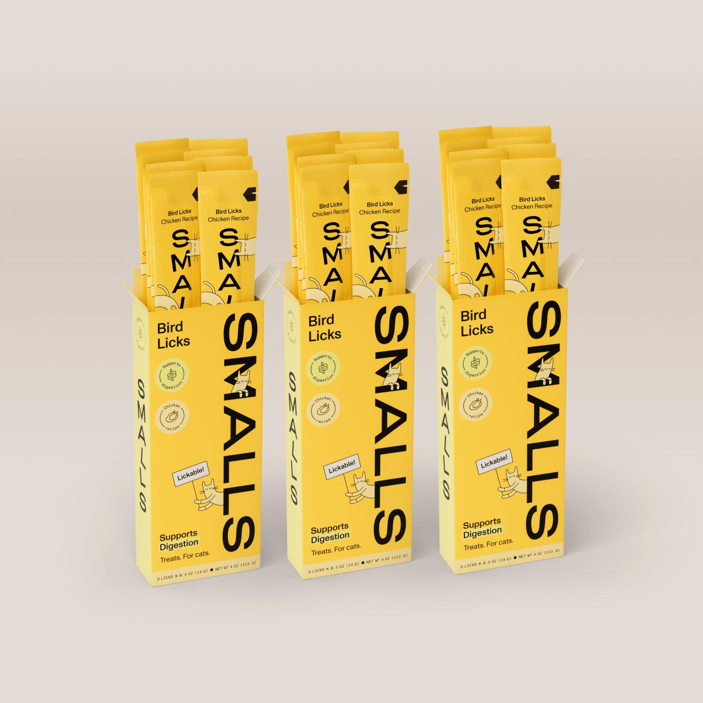 Smalls Bird Licks Digestion Lickable Cat Treats