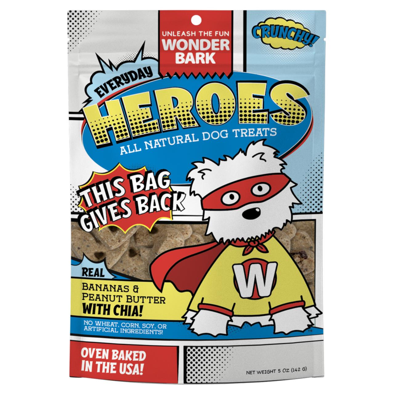 Wonder Bark Heroes Bananas & Peanut Butter Dog Treats