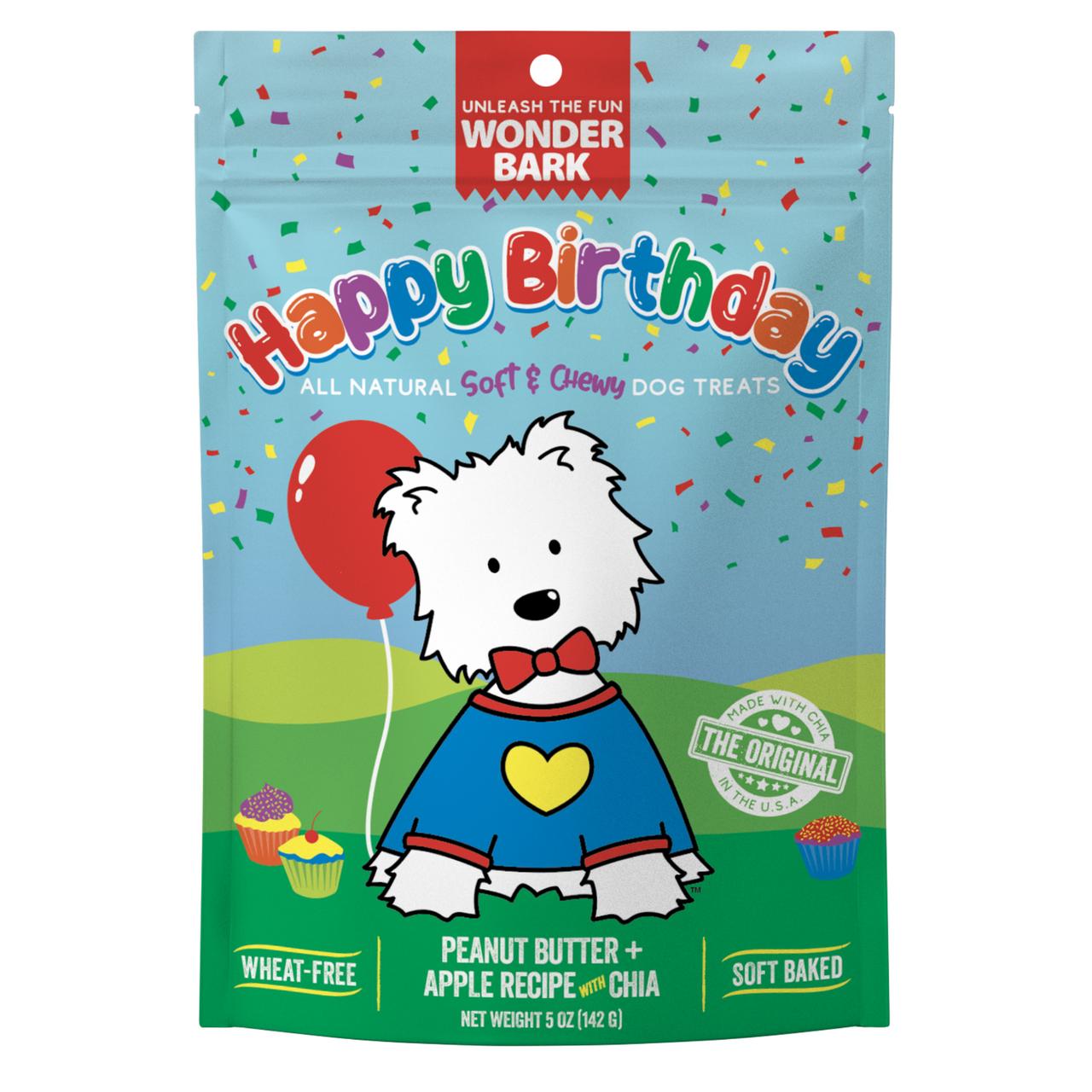 Wonder Bark Happy Birthday Dog Treats, 5-oz
