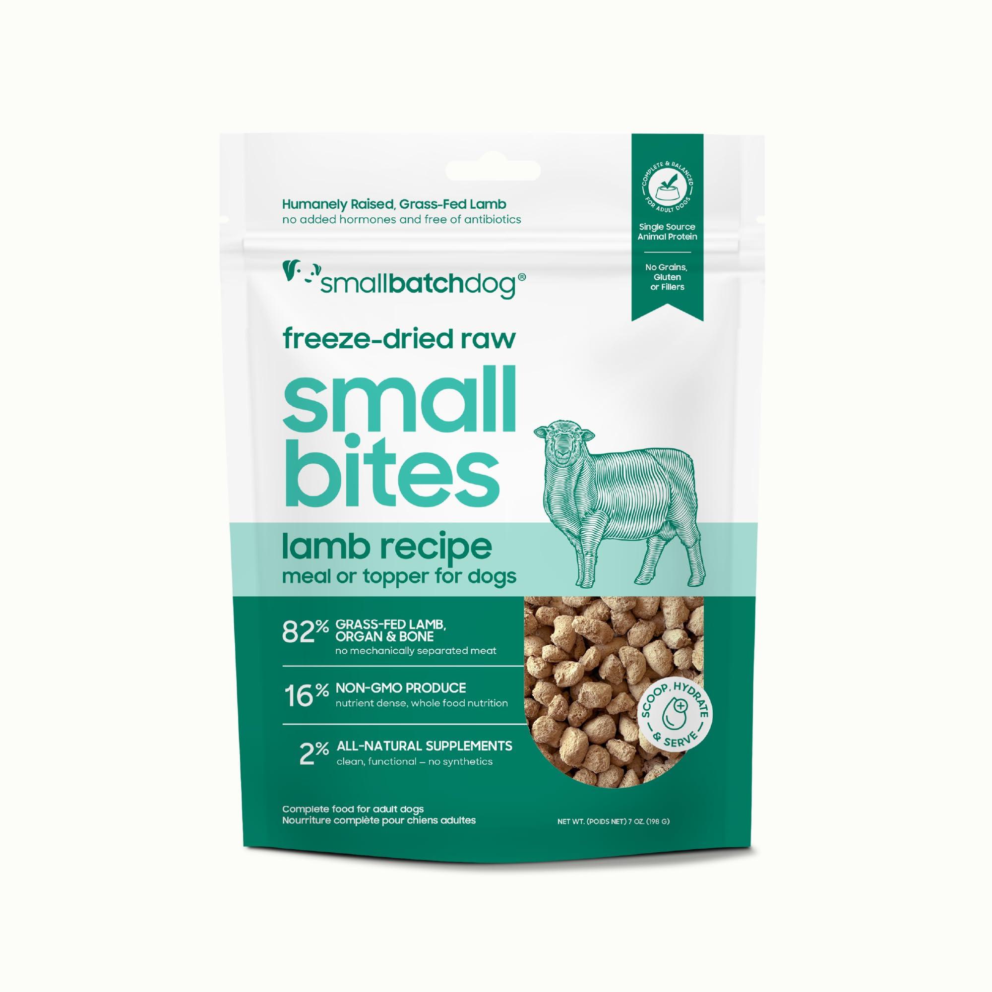 Smallbatch Scoopable Small Bites Lamb Freeze-Dried Dog Food