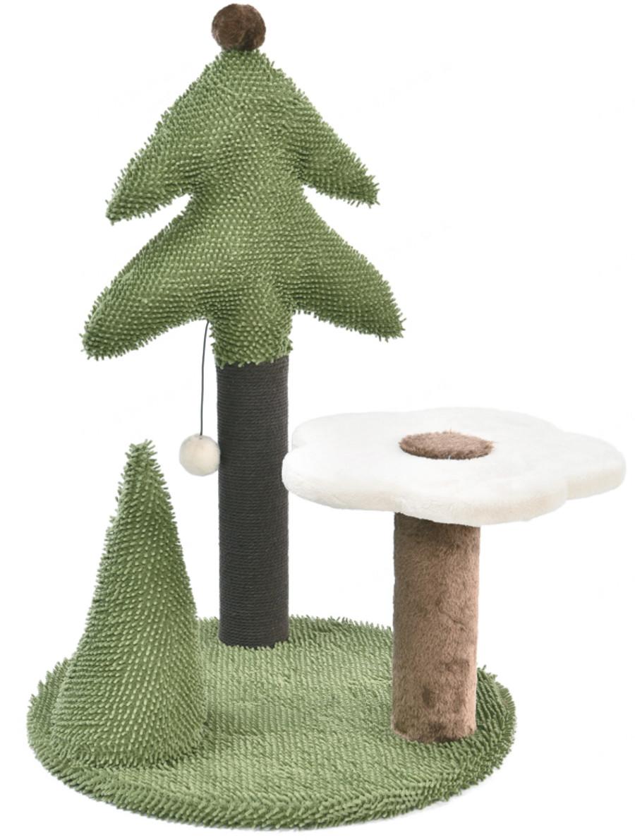 Max & Marlow Forest Pine & Flower Cat Scratching Post