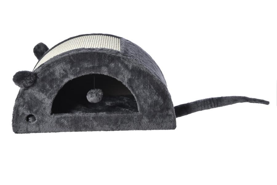 Max & Marlow Curved Mouse Shaped Cat Condo, 28-in