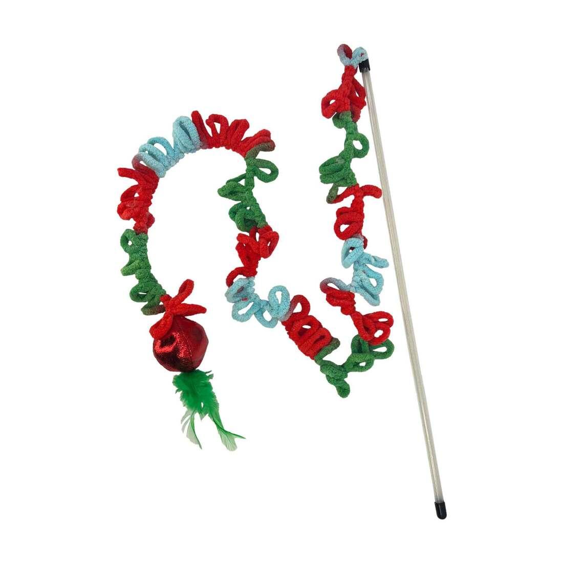 KONG Holiday Teaser Loopz Wand Cat Toy