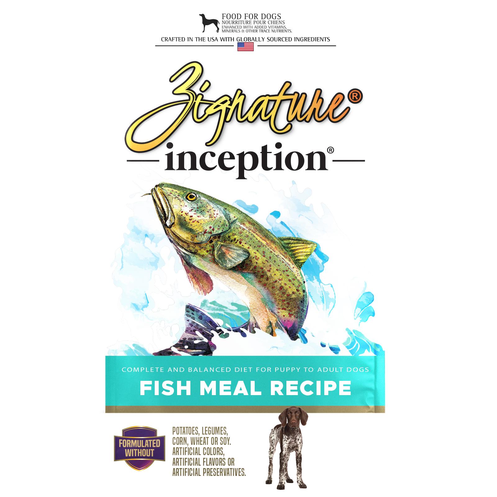 Zignature Inception Fish Meal Recipe Dry Dog Food, 27-lb