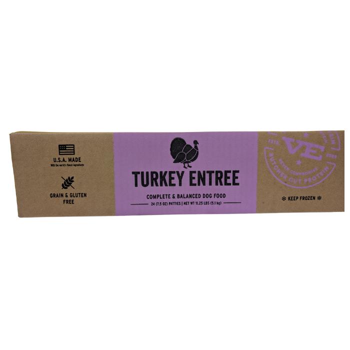 Vital Essentials Turkey Entree Patties Frozen Dog Food, 11.25-lb