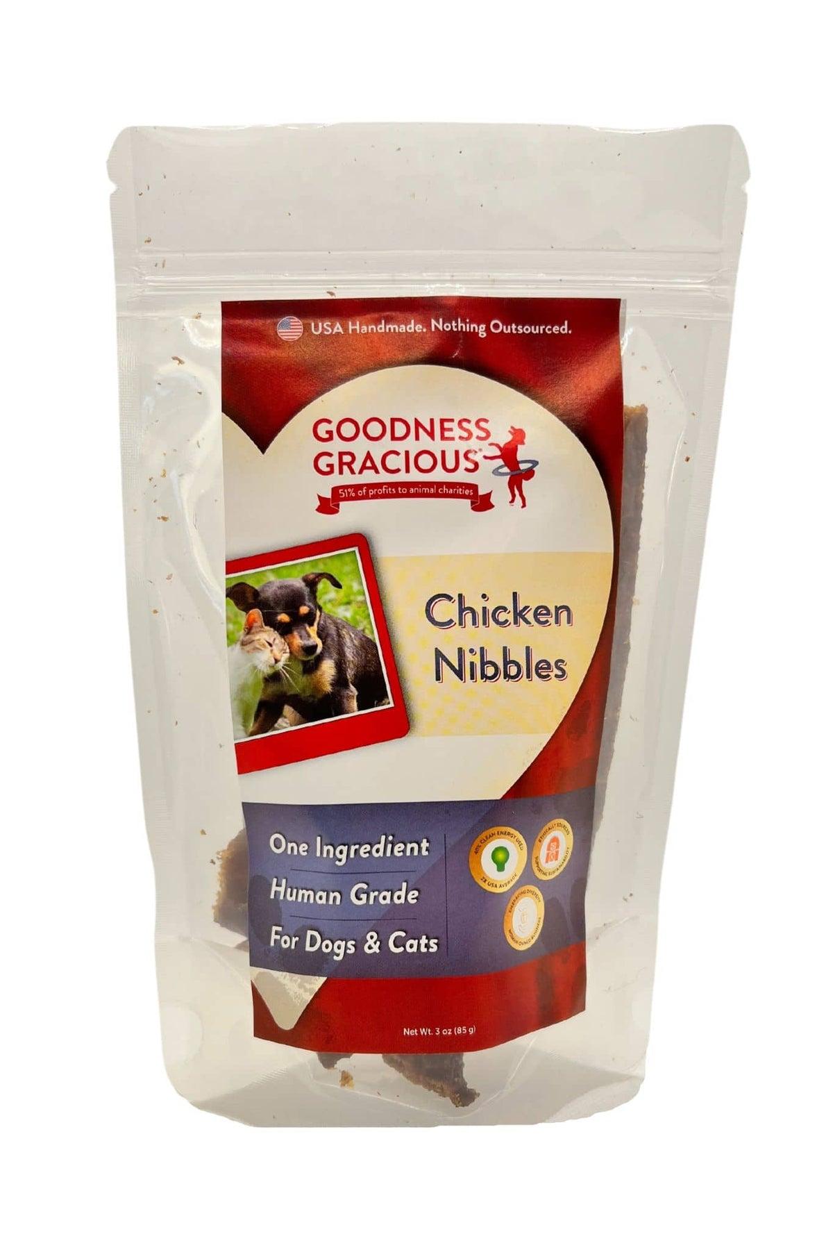 Goodness Gracious Chicken Nibbles Dog & Cat Treats, 3-oz