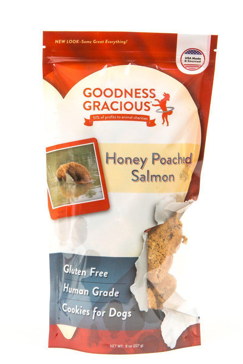 Goodness Gracious Honey Poached Salmon Cookies Dog Treats