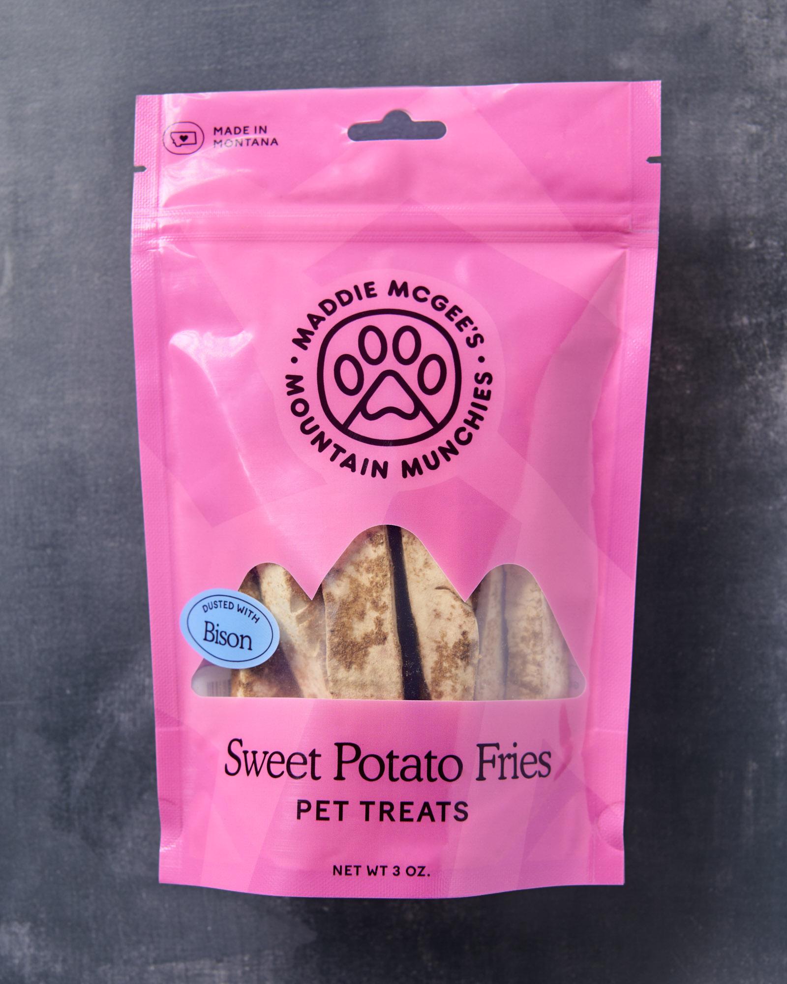Maddie McGee's Mountain Munchies Bison Dusted Sweet Potato Fries Dog & Cat Treats