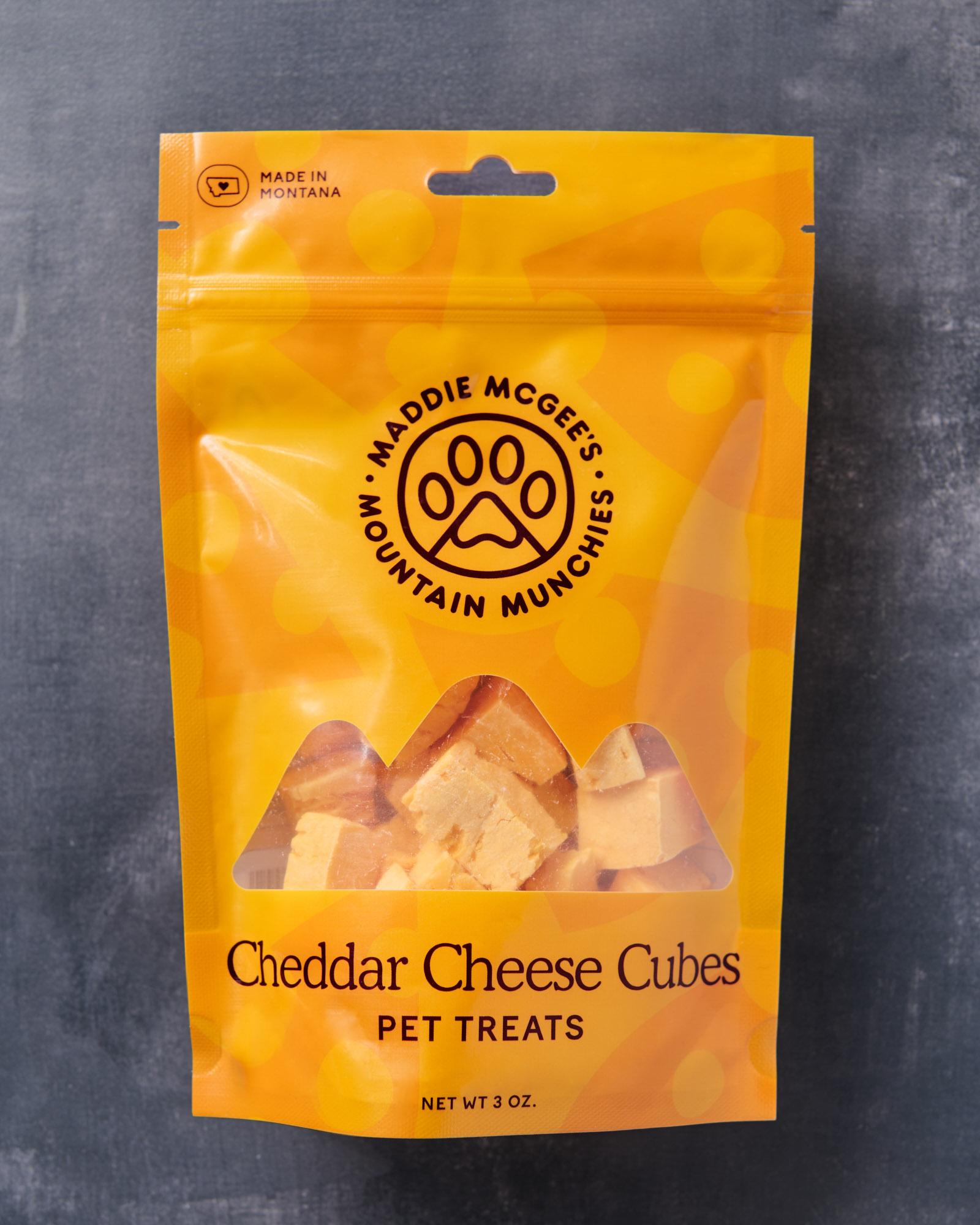 Maddie McGee's Mountain Munchies Cheddar Cheese Cubes Dog & Cat Treats