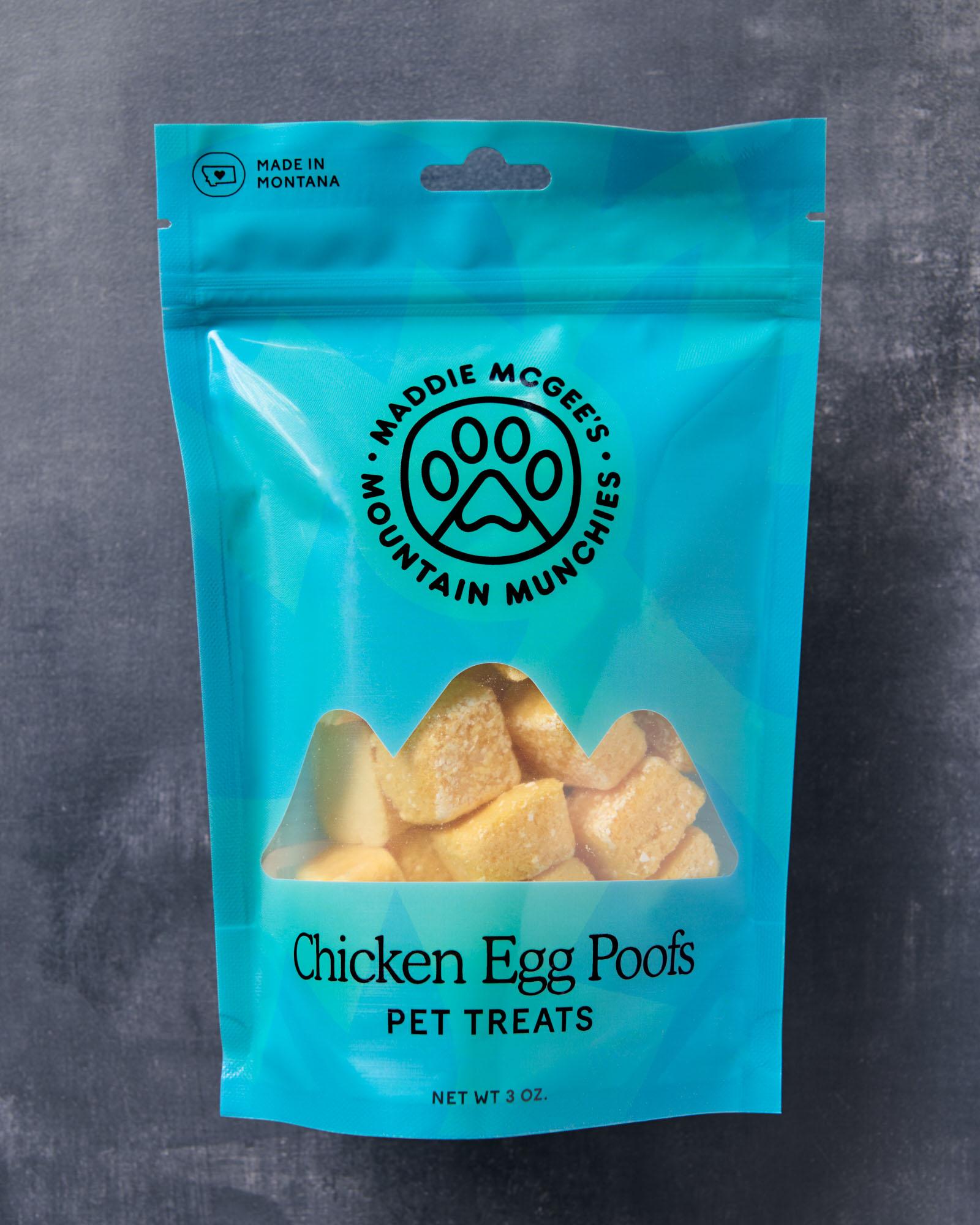Maddie McGee's Mountain Munchies Whole Chicken Egg Poofs Dog & Cat Treats