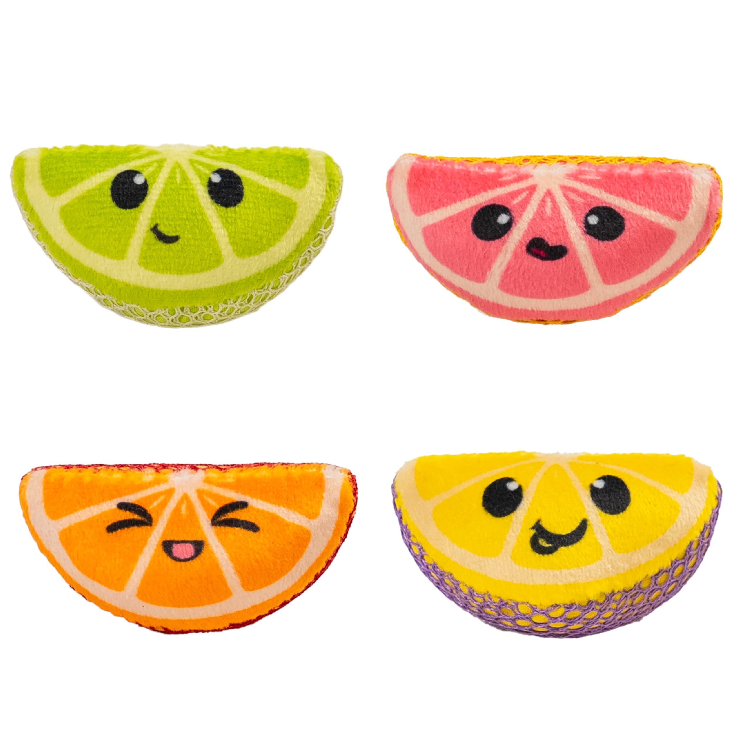 Catstages Fruit Wedges Catnip Cat Toy, 4-pk